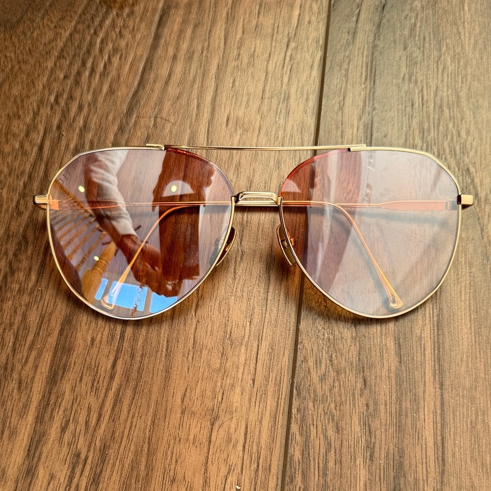 Dash sunset Gold Aviator Diff Eyewear new with case